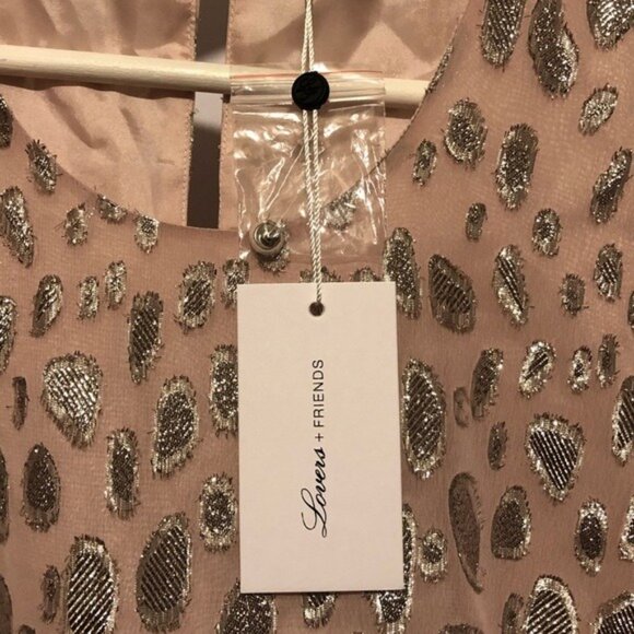 Lovers + Friends Mini Drop Waist Dress Pink Holiday New Years XS - Picture 11 of 13